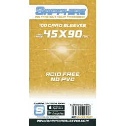 Card Sleeves bustine protettive Sapphire serie Mustard 45×90 (100pcs)