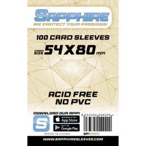 Card Sleeves bustine protettive Sapphire serie Sand 54×80 (100pcs)