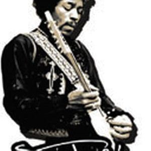 Jimi Hendrix B/W Magnet