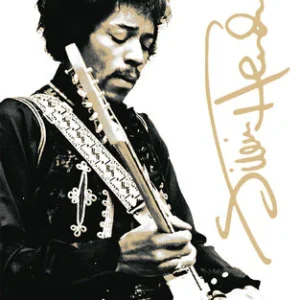 Jimi Hendrix B&W Tin Sign