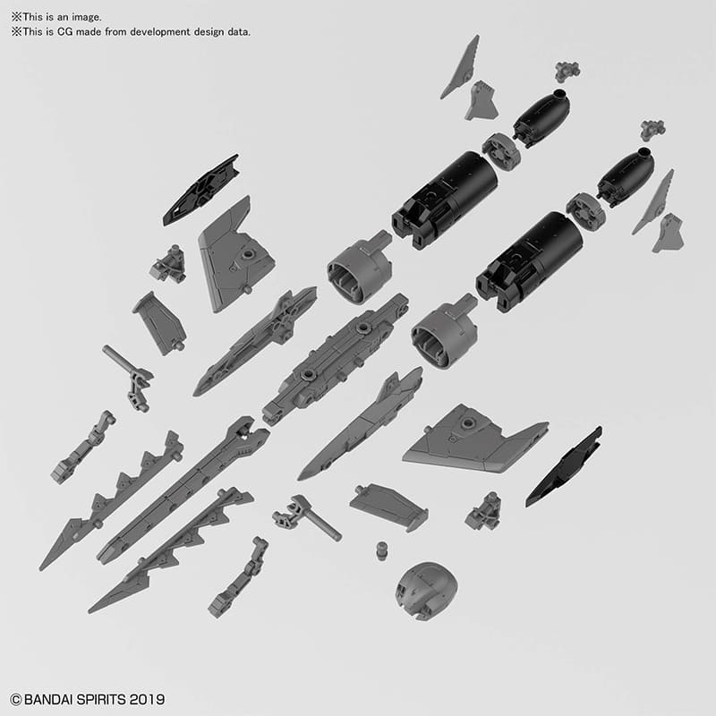 30MM Ex Arm Vehic Att Subm L Gray 1/144 - immagine 2