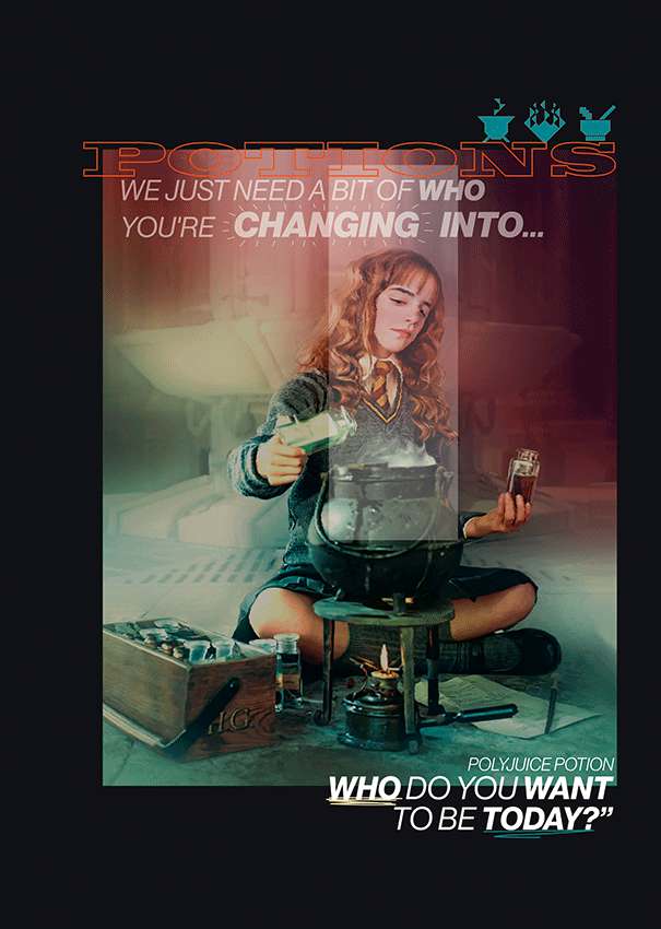 Hp Hermione Potion 3d Effect Noteboook - immagine 2