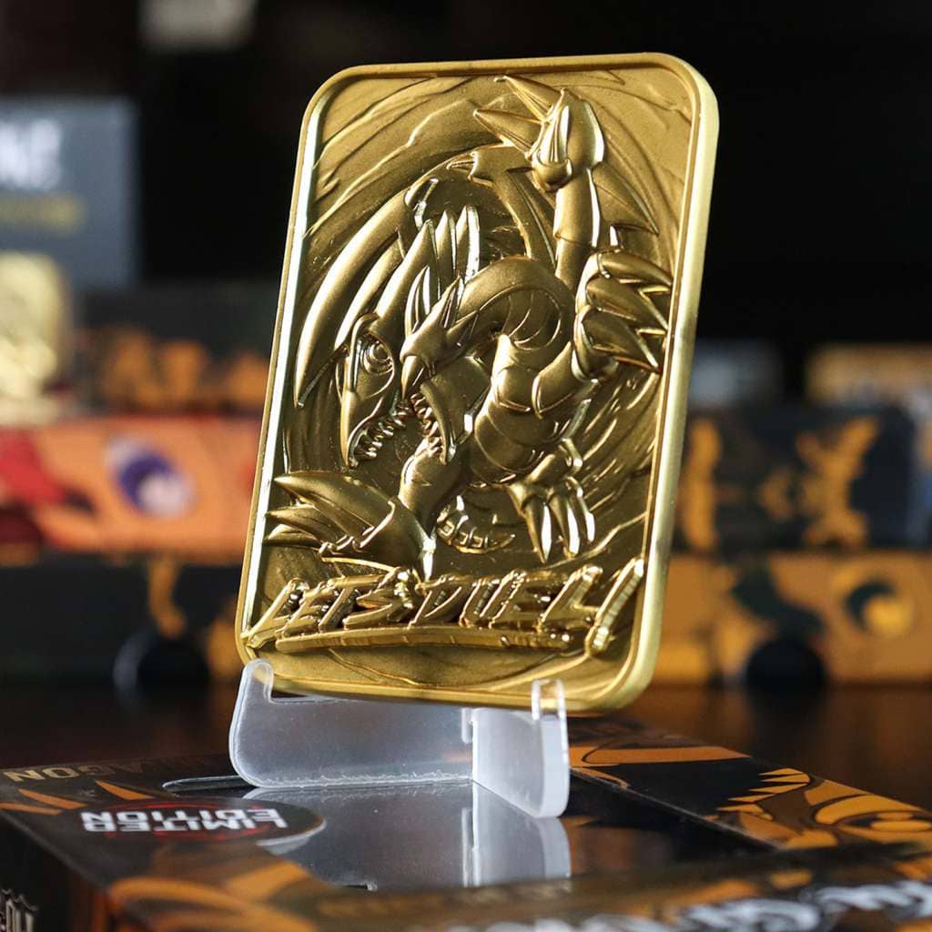 Yu-Gi-Oh!Ltd Ed 24k Gold-Blue Eys Dragon - immagine 6