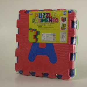 Kidz Corner- Tappeto Puzzle Pavimento Lettere e numeri, Multicolore