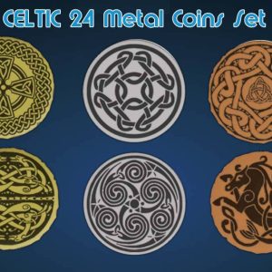 Celtic Metal Coins Set (24)
