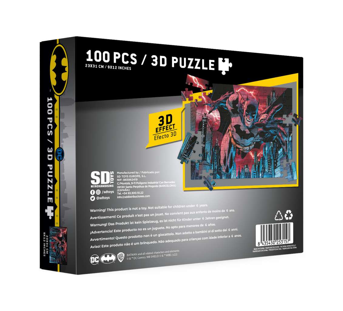 Batman Urban Legend 3d Eff 100pcs Puzzle - immagine 5