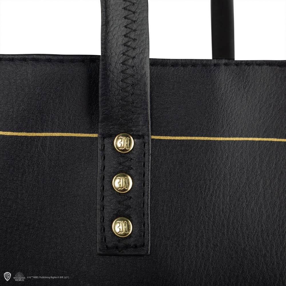 Hp Hogwarts Black Pu Leather Handbag - immagine 7