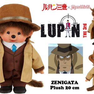 Lupin 3rd-Monchhichi Plush Zenigata 20cm