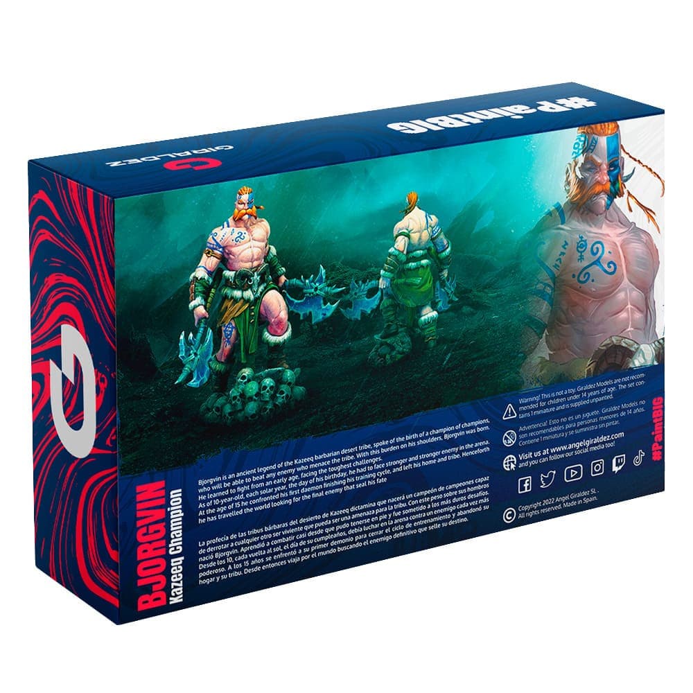 AG Miniatures Bjorgvin Barbarian 32mm - immagine 5