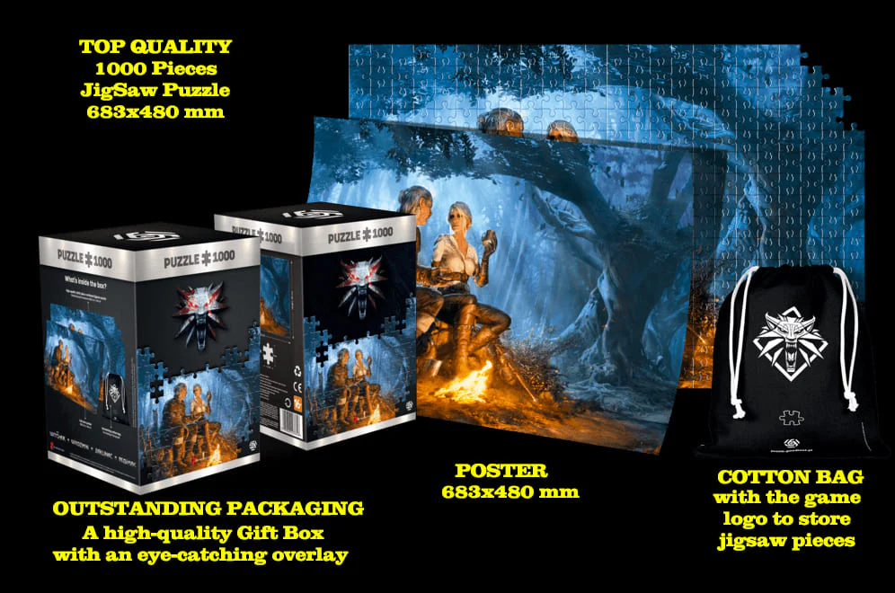 The Witcher Geralt&Triss 1000 Pcs Puzzle - immagine 6