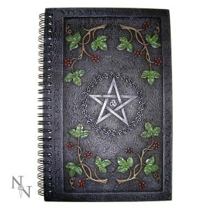 Notebook Resin Spiral Cover Wiccan Penta