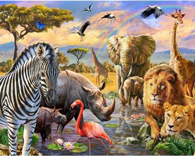 Animali della Savana Diamond Painting | Seos Shop ® - immagine 2