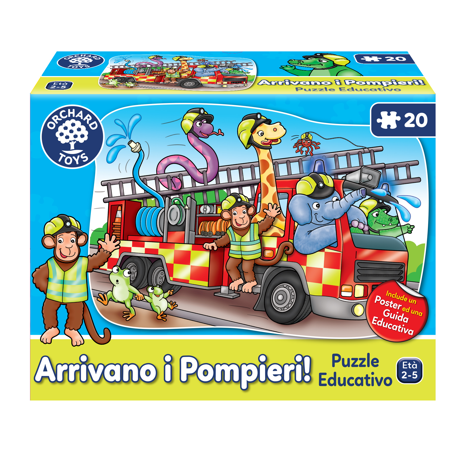 Arrivano i pompieri! Puzzle 20 pezzi (età 2 – 5 anni) - immagine 2
