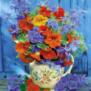 Bouquet arancione e viola Diamond Painting | Seos Shop ®