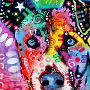 Cane Colorato Alla Moda Diamond Painting | Seos Shop ®