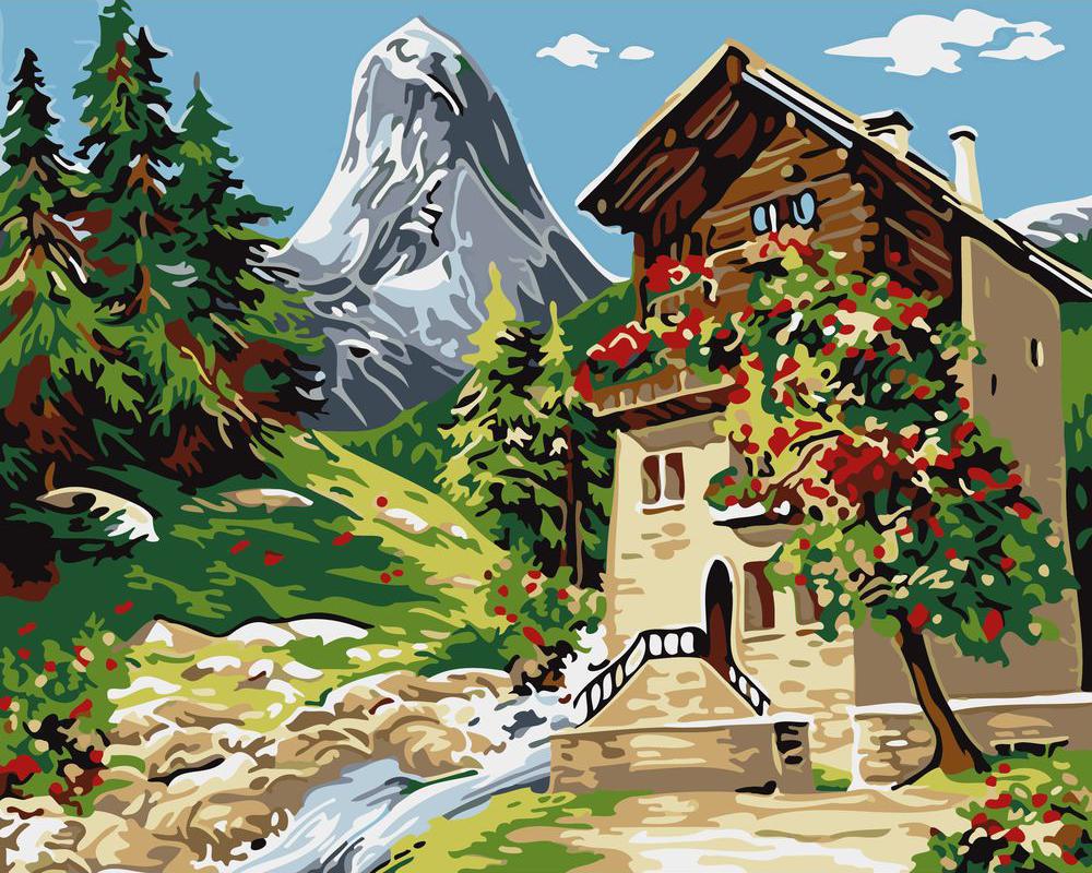 Chalet vicino al ruscello Diamond Painting | Seos Shop ® - immagine 2