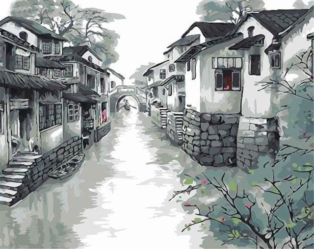 Città Di Suzhou In Cina Diamond Painting | Seos Shop ® - immagine 2