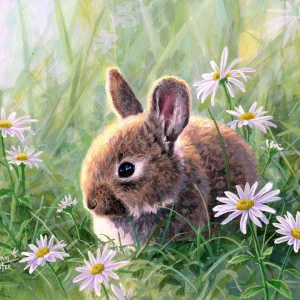 Coniglio e margherite Diamond Painting | Seos Shop ®