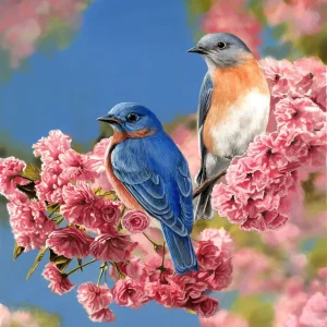 Coppia di uccelli blu Diamond Painting | Seos Shop ®