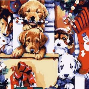Cuccioli A Natale Diamond Painting | Seos Shop ®