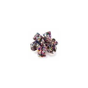 Set 7 Dadi D&D con Glitter Grandi Multicolore