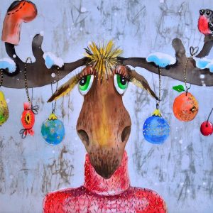 Diamond Painting - Alce e palle di Natale Diamond Painting | Seos Shop ®