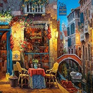 Diamond Painting - A lume di candela sui canali Diamond Painting | Seos Shop ®