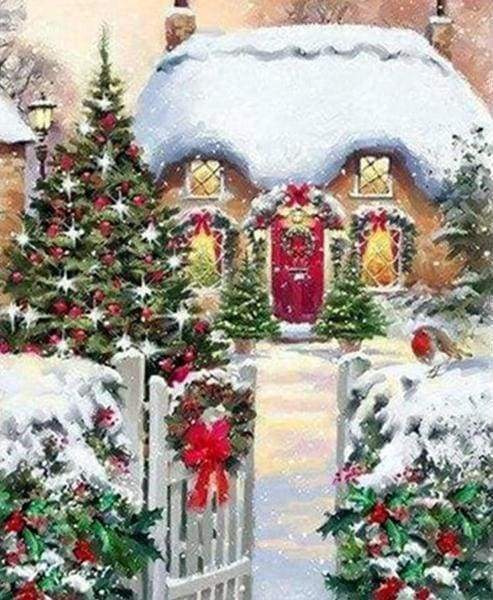 Diamond Painting - Casa D'Inverno Diamond Painting | Seos Shop ® - immagine 2