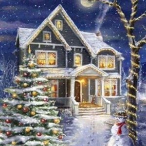 Diamond Painting - Casa Decorata Per Natale Diamond Painting | Seos Shop ®