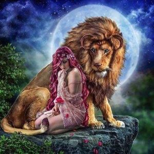 Diamond Painting - Il Leone E La Donna Diamond Painting | Seos Shop ®