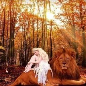 Diamond Painting - La Signora E Il Leone Diamond Painting | Seos Shop ®