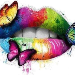 Diamond Painting - Labbra E Farfalle Diamond Painting | Seos Shop ®