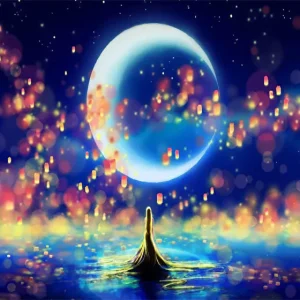 Diamond Painting - Luna e riflessi magici Diamond Painting | Seos Shop ®