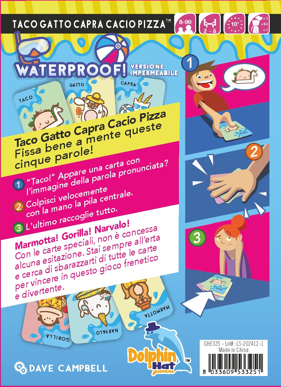 Taco Gatto Capra Cacio Pizza: Waterproof - immagine 4