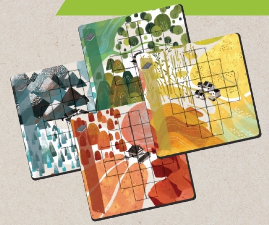 Accessori: Dragon Castle – 4 Tappetini dei giocatori - immagine 2