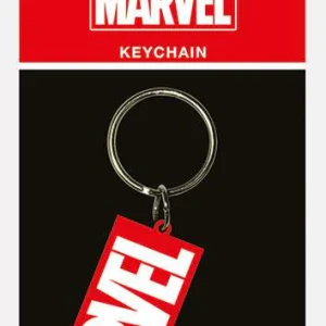 Marvel logo rubber keychain