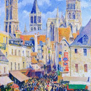 Rue de l'Épicerie, Rouen - Camille Pissarro Diamond Painting | Seos Shop ®