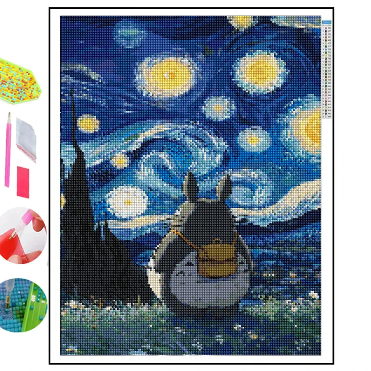 Anime Van Gogh Notte Stellata 5D - Pittura Diamante | DiamondPaintings.it - immagine 7
