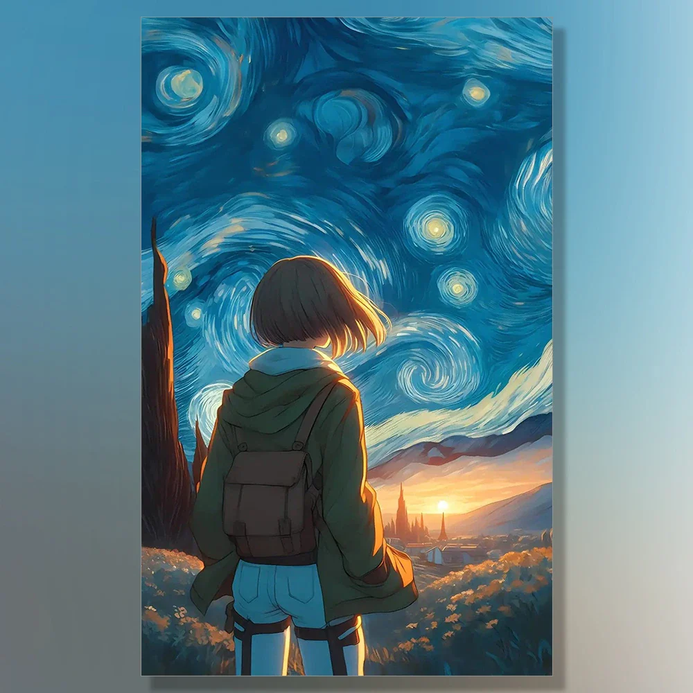 Anime Van Gogh Notte Stellata 5D - Pittura Diamante | DiamondPaintings.it - immagine 2