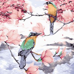 Sui rami di magnolia fra le nuvole Diamond Painting | Seos Shop ®
