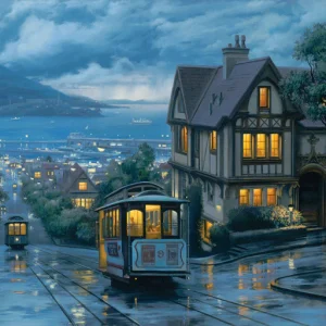 Sul tram al crepuscolo Diamond Painting | Seos Shop ®