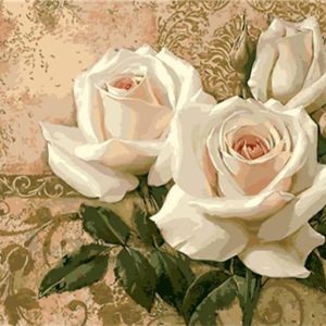 Tre rose bianche Diamond Painting | Seos Shop ®