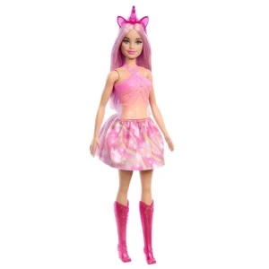 Barbie - Bambola sirene e unicorni, con capelli fanstasia e cerchietto