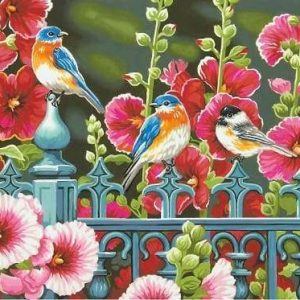 Uccelli Sulle Ringhiere Diamond Painting | Seos Shop ®