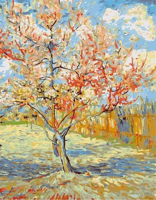 Van Gogh L'Albero Di Pesche Rosa Diamond Painting | Seos Shop ® - immagine 2