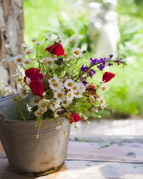 Vaso Di Fiori Diamond Painting | Seos Shop ® - immagine 2