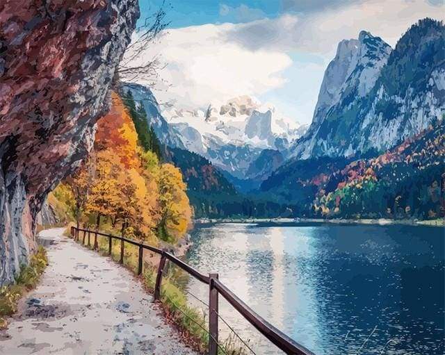 Vicino Alle Montagne Diamond Painting | Seos Shop ® - immagine 2