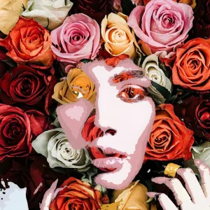 Viso tra le rose Diamond Painting | Seos Shop ®