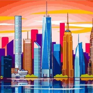 Vista Panoramica Della Grande Città Diamond Painting | Seos Shop ®