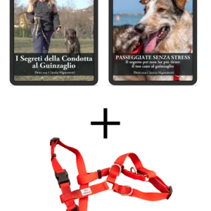 Pack “I Segreti della condotta al guinzaglio” + “Passeggiate senza stress” + Pettorina anti-tiro WonderWalk